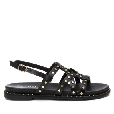 Xti Carmela Leather Women's Fashion Sandals By  In Black