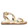 Xti Carmela Leather Women's Fashion Sandals By  In Gold