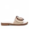 Xti Carmela Leather Women's Fashion Slip On Sandals By  In Beige