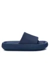 Xti Men's Basic Flat Slides In Navy In Blue