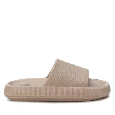 Xti Men's Basic Slides In Khaki In Neutral