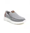 Shop Xti Men's Canvas Loafers In Grey