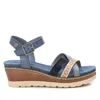 Xti Women's Wedge Sandals In Jeans In Grey