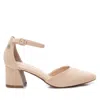 Xti Refresh Collection Women's Pointy Toe Heeled Sandals By  In Beige