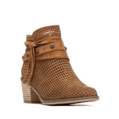 Xti Refresh Collection Women's Suede Ankle Booties In Brown