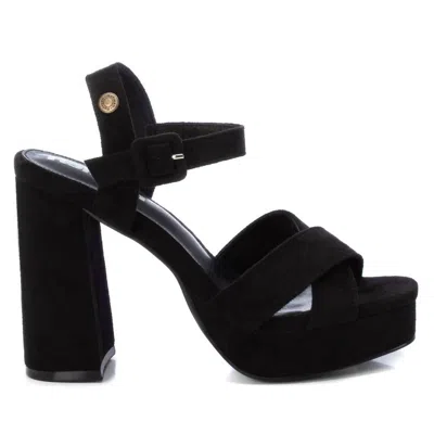 Xti Suede Dressy Sandals In Black
