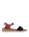 Xti Woman Sandals Tan Size 6 Tele Fibers In Brown