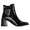 Xti Women's 144315 Ankle Heel Booties In Black In Black