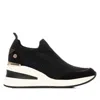 Xti Women's 144385 Round Toe Sneakers In Black In Black