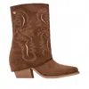 Xti Women's 144470 Block Heeled Booties In Camel In Brown