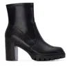 Xti Women's 144525 Block Heel Booties In Black In Black
