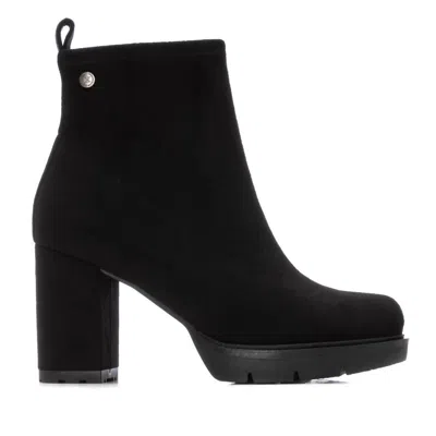 Xti Women's 144579 Block Heel Booties In Black