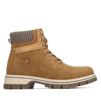 Xti Women's 144631 Round Toe Booties In Panama In Brown