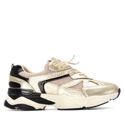 Xti Women's 144653 Round Toe Sneakers In Gold