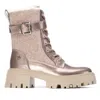 Xti Women's 144669 Block Heel Booties In Nude In Purple