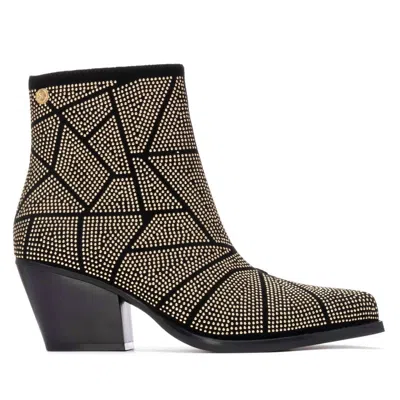 Xti Women's 144670 Heeled Booties In Gold In Multi