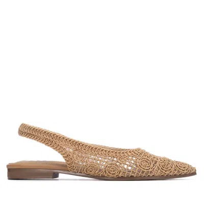 Xti Women's 14512403 Flat Ballet Shoe In Taupe In Brown