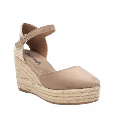 Xti Women's 17264408 Wedge Espadrille In Taupe In Brown