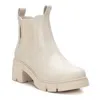 Xti Women's Ankle Leather Booties In Ice In Blue