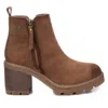 Xti Women's Suede Booties In Camel In Brown