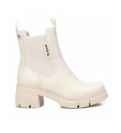 XTI WOMEN'S ANKLE BOOTIES IN LIGHT BEIGE