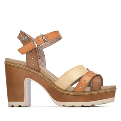 Xti Women's Ankle Strap Sandals In Beige In Brown