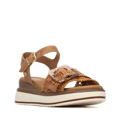 Xti Women's Ankle Strap Sandals In Camel In Brown
