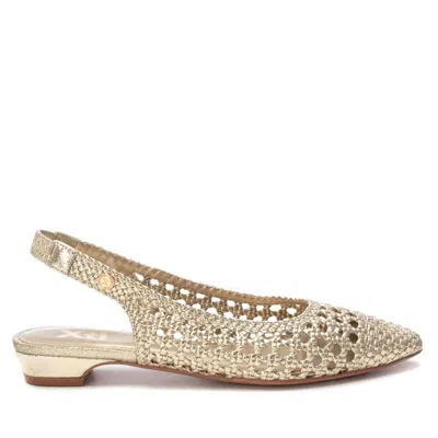 Xti Women's Ballerina Flat Shoes In Gold