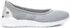 Xti Women's Ballet Flats Shoes In Ice In Grey