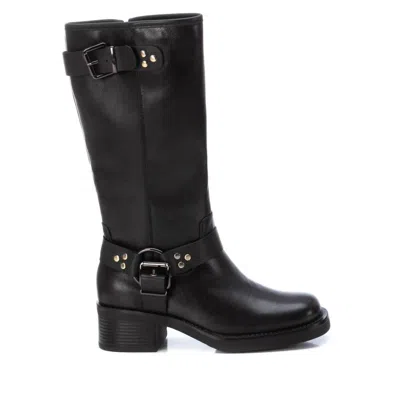 XTI WOMEN'S BIKER BOOTS IN BLACK