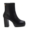 Xti Women's Block Heel Booties In Black In Black