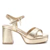 Xti Women's Block Heel Sandals In Gold In Gold