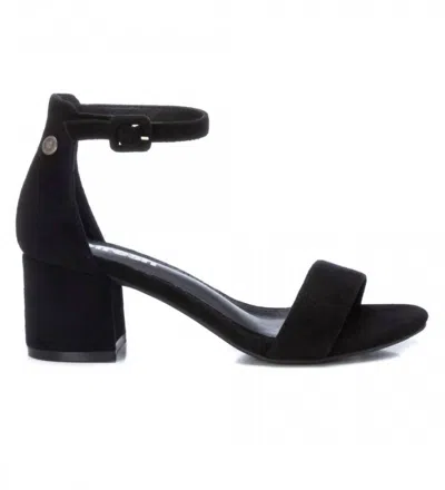 Xti Women's Block Heel Suede Sandals In Black