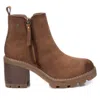 Xti Women's Suede Booties In Camel In Brown