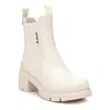 Xti Women's Ankle Leather Booties In Ice In Black