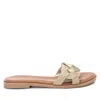 Xti Women's Braided Flat Sandals In Gold In Gold
