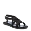 Xti Women's Braided Flat Sandals In Black In Black
