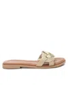 Xti Women's Braided Flat Sandals In Gold In Gold