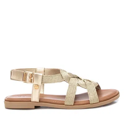 Xti Women's Braided Flat Sandals In Gold