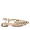 Xti Women's Braided Slingback Flats By  In Gold