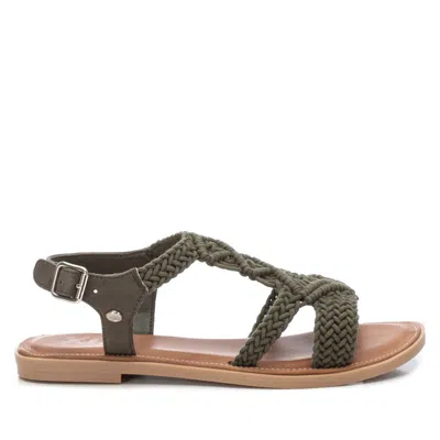 Xti Women's Braided Strap Flat Sandals By  In Green