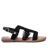 Xti Women's Braided Strap Flat Sandals In Black In Black