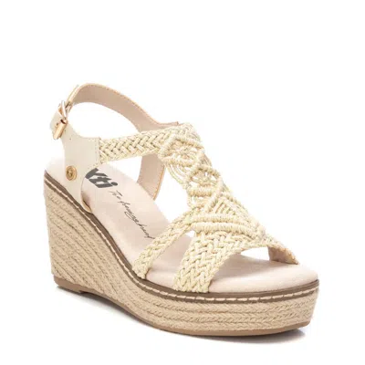 Xti Women's Braided Wedge Sandals In Neutral