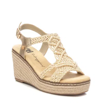 Xti Women's Braided Wedge Sandals In Yellow