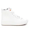 Xti Women's High Top Canvas Sneakers In White In White