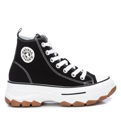 Xti Women's Canvas Ankle Boots In Black