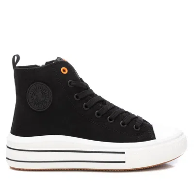 Xti Women's Canvas Ankle Boots In Black