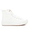 Xti Women's High Top Canvas Sneakers In White In White