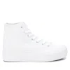 Xti Women's Canvas High-top Sneakers In White In White