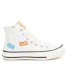 Xti Women's Canvas High-top Sneakers In White In White